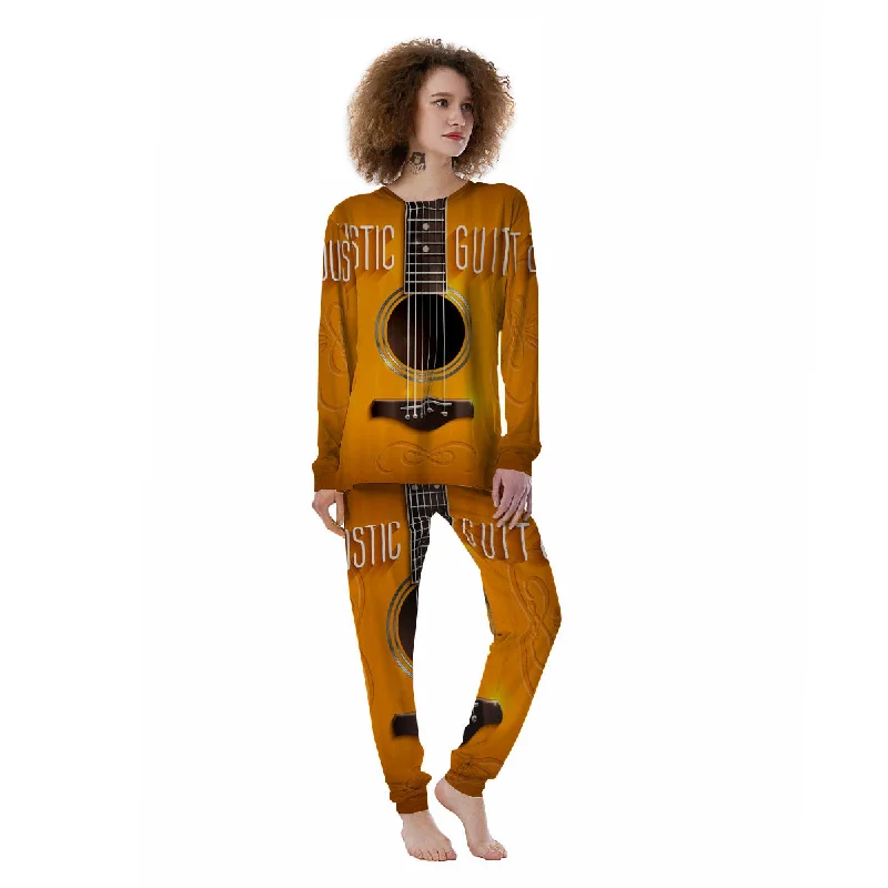 Guitar Acoustic Print Women's Pajamas Best pajama sets for pregnancy