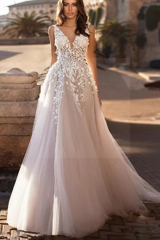 Boho romantic chic wedding dress Boho Chic Gown