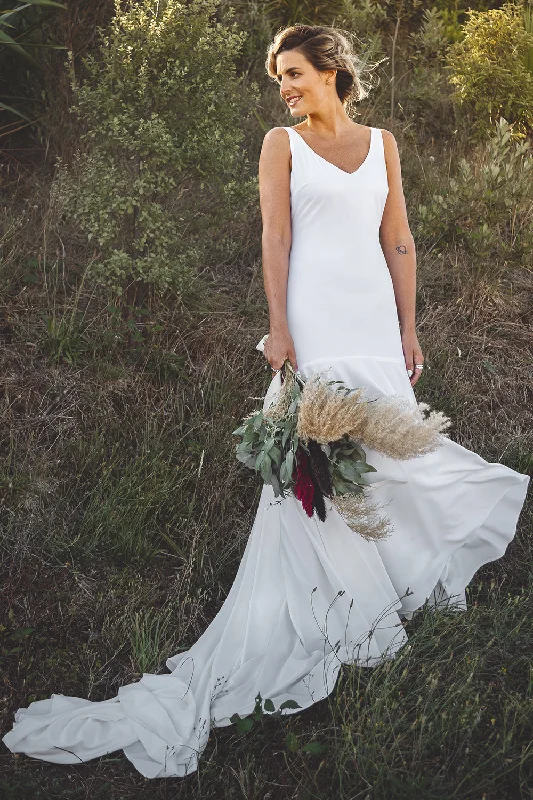 The Blake Wedding Dress - Custom Made Floral Wedding Gown