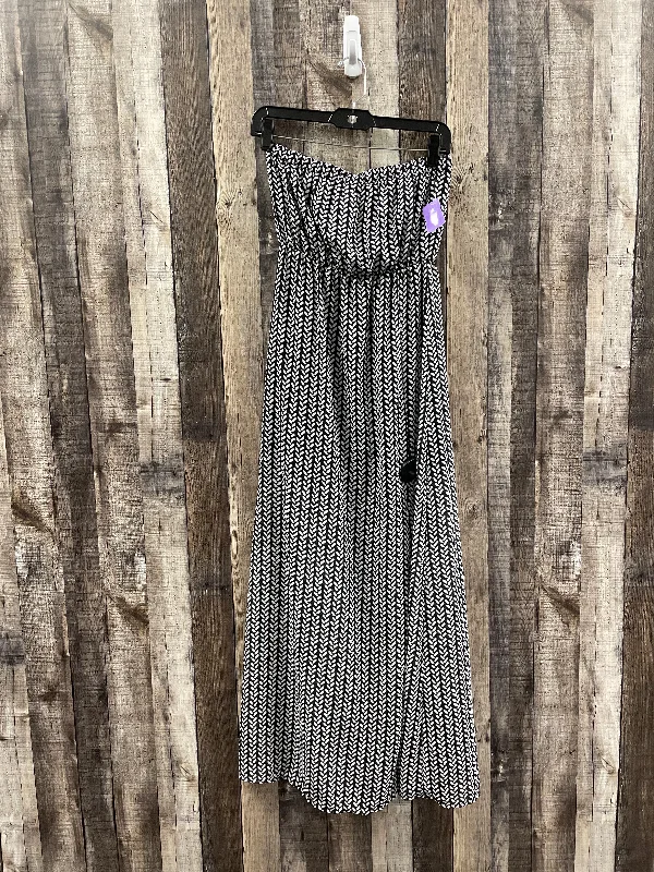 Black & White Dress Casual Maxi Divided, Size S Silk maxi dresses