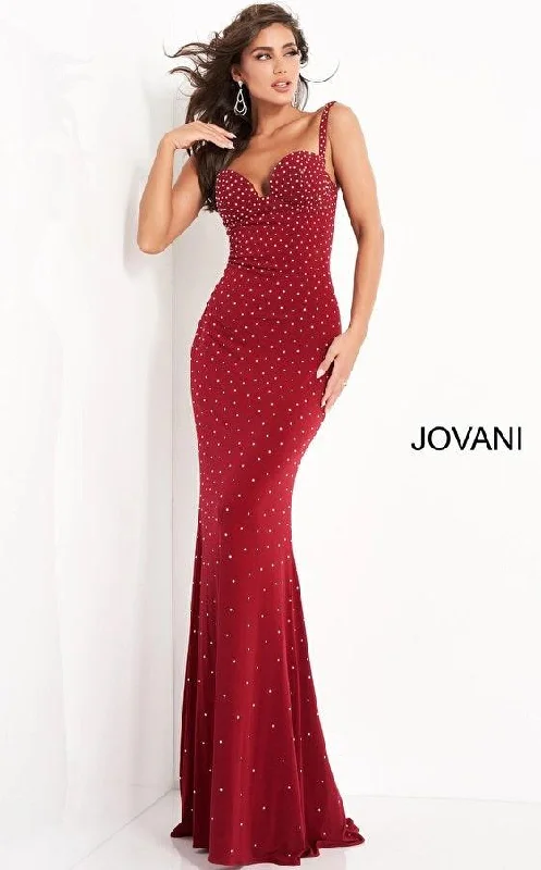 Jovani 4728 Long Formal Beaded Prom Dress Chiffon maxi dresses