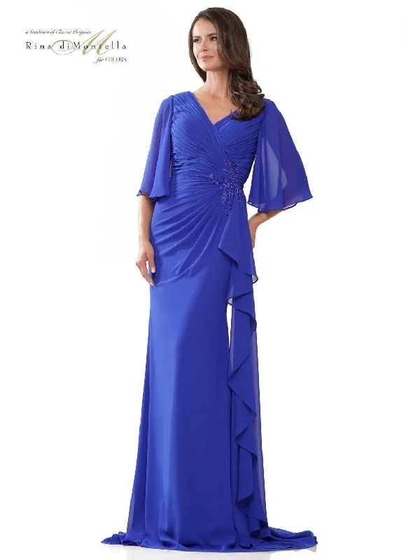 Rina di Montella RD2935 Long Mother of the Bride chiffon Dress Budget-friendly maxi dresses