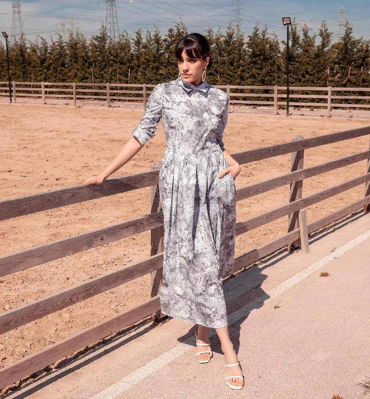 Gray Grey Patterned Dress Revolve floral dresses