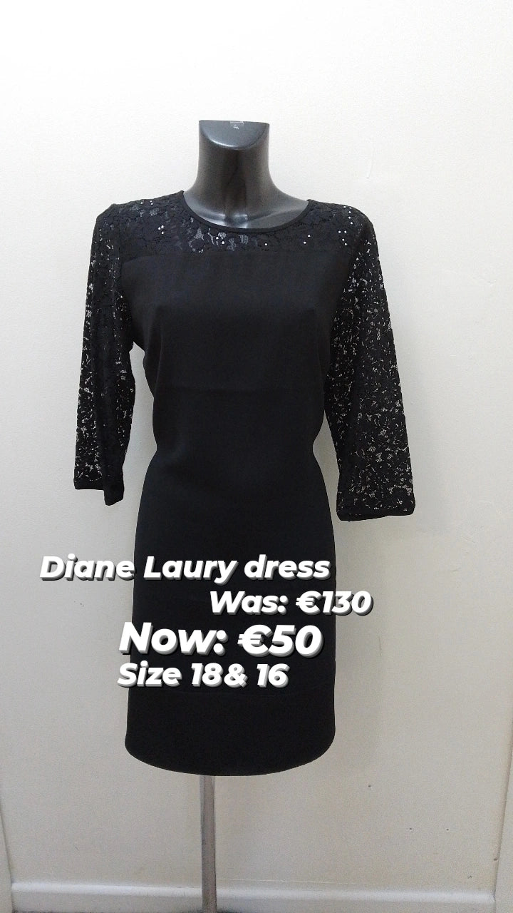 605 Diane Laury Black dress Pastel unclassified dresses