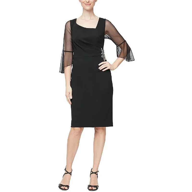 Alex Evenings Womens   Embellished Sheath Sheath Dress Winter unclassified dresses