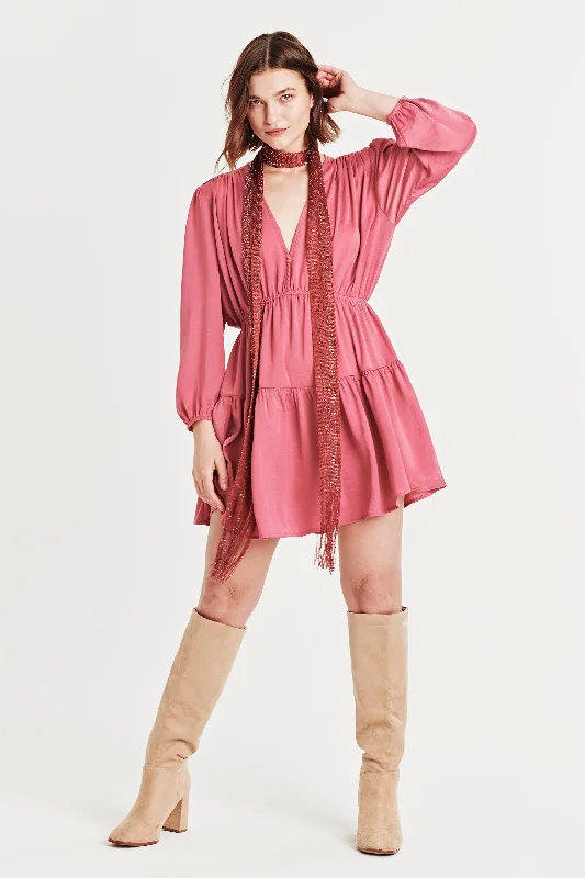 BONIE RUCHED DRESS DUSK PINK Earthy tone unclassified dresses