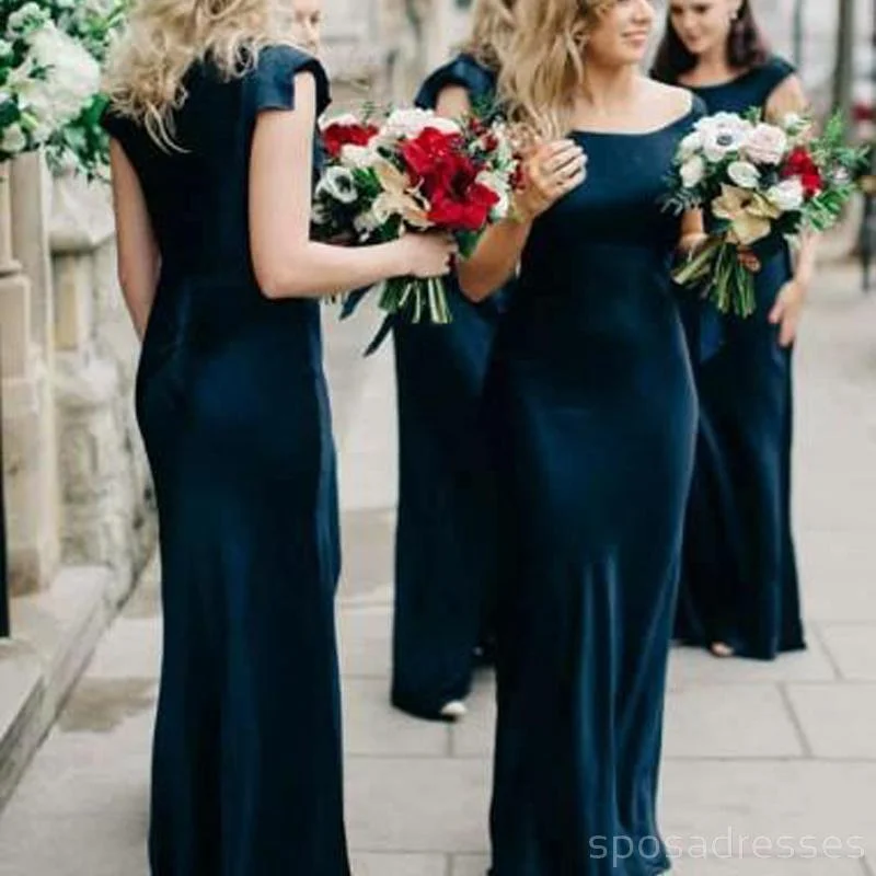 Cap Sleeve Mermaid Dark Teal Cheap Bridesmaid Dresses Online, WG266 Casual chic unclassified dresses