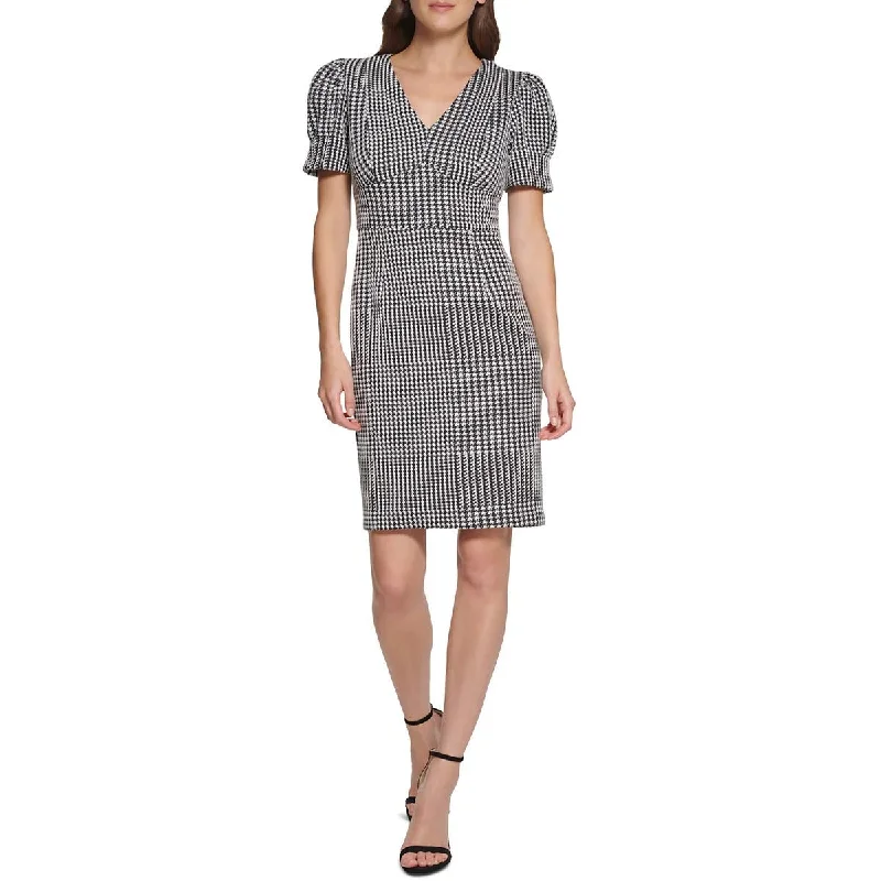 DKNY Womens Houndstooth  Sheath Dress Winter unclassified dresses