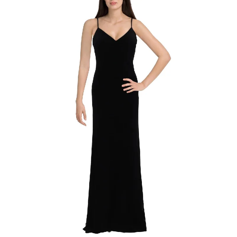 Donna Karan Womens Velvet Sleeveless Evening Dress Stylish unclassified dresses