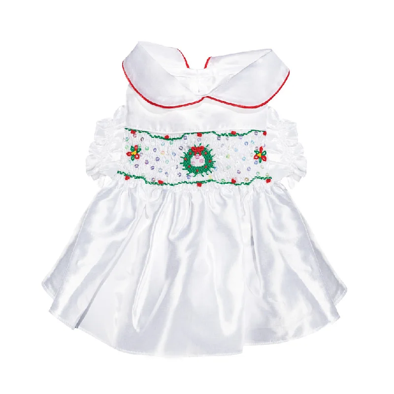 Dreamy White Christmas Hand-Smocked Dress ( 2025 Collectors Edition ) 12% OFF NOW! Sequin unclassified dresses