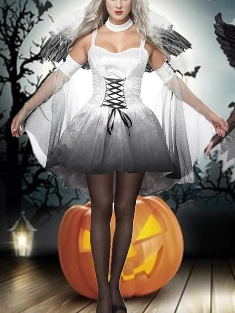 Halloween Angel Demon Cosplay Costume Dress Sleeveless unclassified dresses