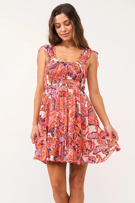 HOPE CINCHED TIE DRESS BLISSFUL PAISLEY Sleeveless unclassified dresses