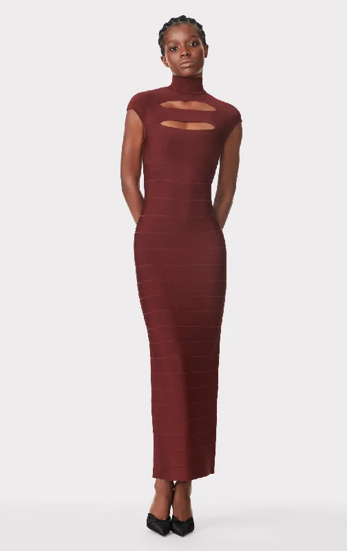 ICON CAP SLEEVE CUT-OUT GOWN Cocktail unclassified dresses