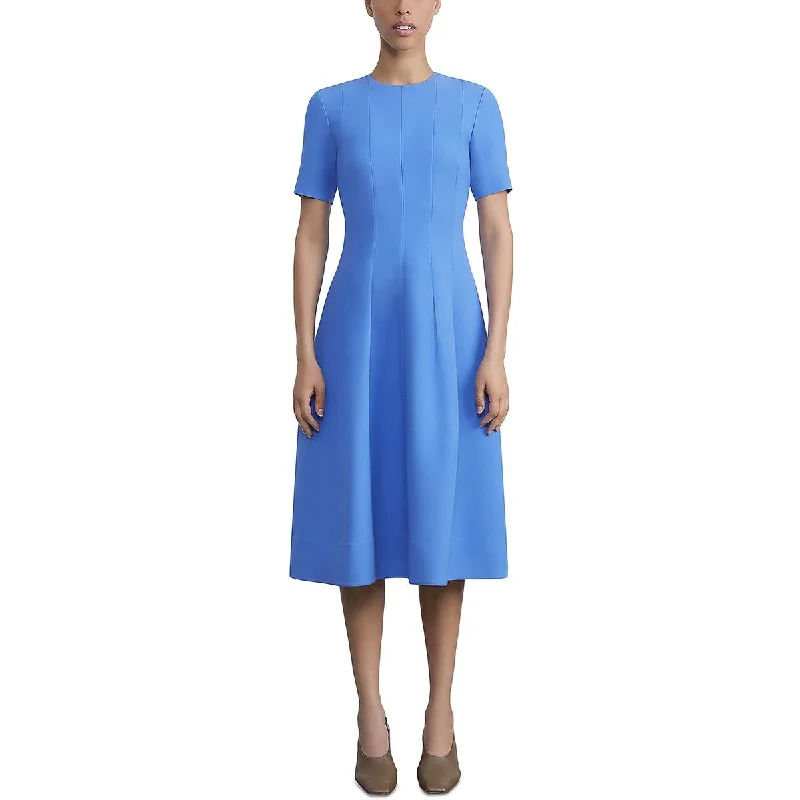 Lafayette 148 New York Womens Wool Flared Wear To Work Dress One-shoulder unclassified dresses