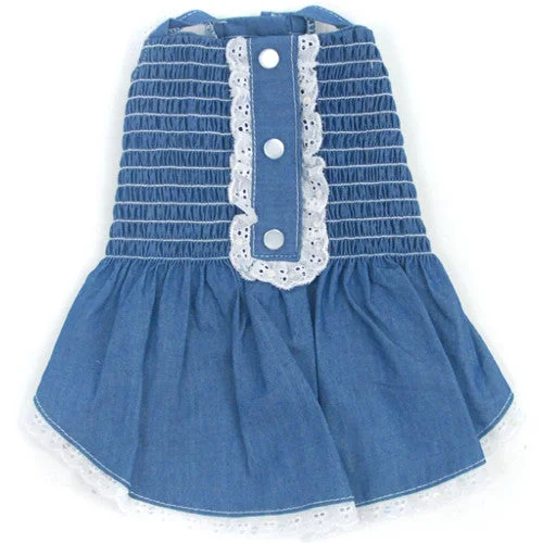 Light Up My Sky Chambray Smocked Dress Casual unclassified dresses