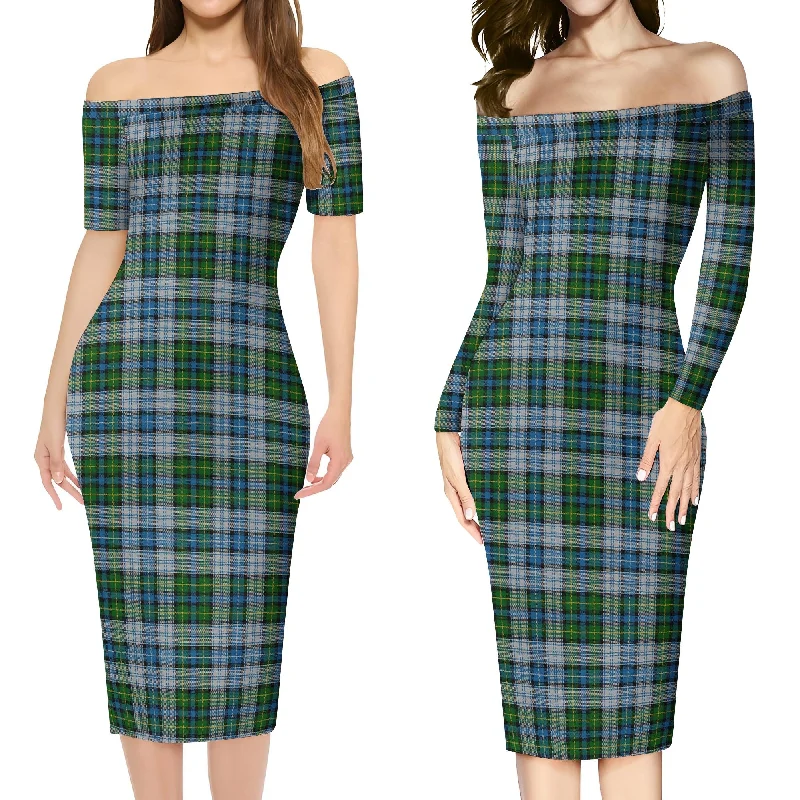 MacNeil (McNeil) Tartan Off Shoulder Lady Dress Beach unclassified dresses