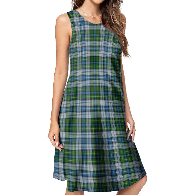 MacNeil (McNeil) Tartan Womens Casual Dresses Ruched unclassified dresses