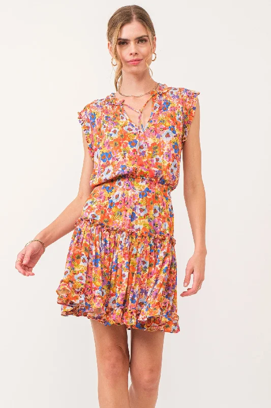 MELODIE TIERED RUFFLE DRESS SUMMER GARDEN Date night unclassified dresses