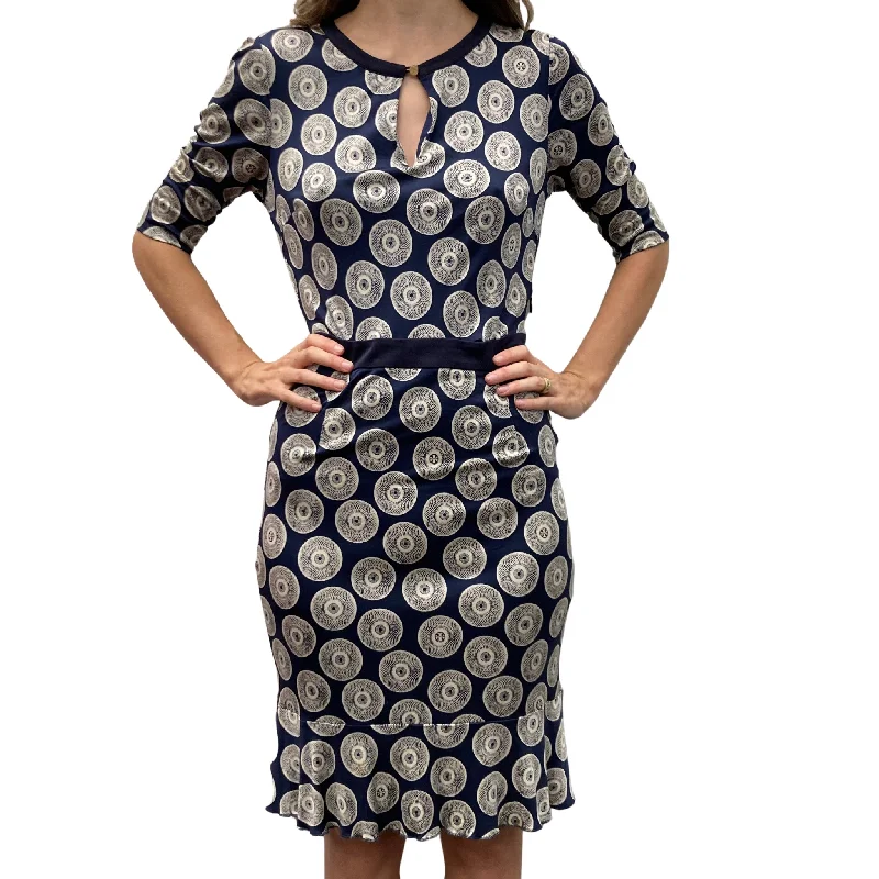 Navy Circle Dress (XS) High-end unclassified dresses