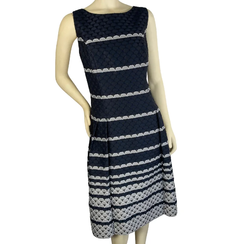 Carmen Marc Valvo Navy & White Dress Casual unclassified dresses