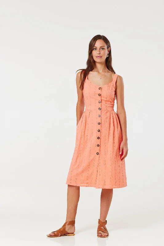 Remmy Coral Dress Neutral tone unclassified dresses