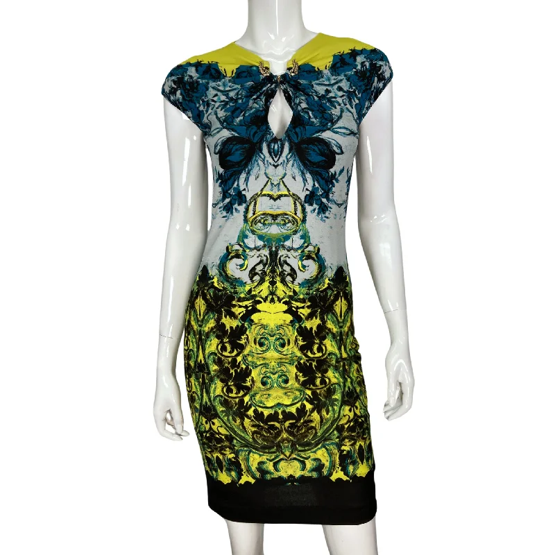 Roberto Cavalli Psychedelic Dress Mesh unclassified dresses