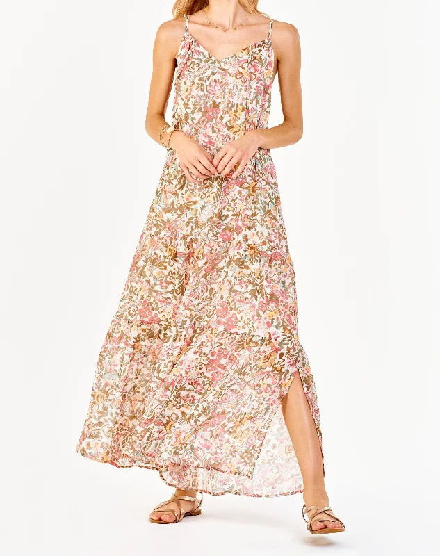 RYO STRAP HALTER DRESS SPRING PAISLEY One-shoulder unclassified dresses