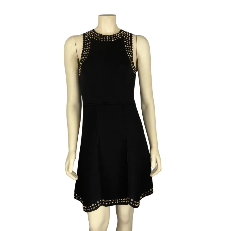 Sandro Black Scallop Dress Formal unclassified dresses