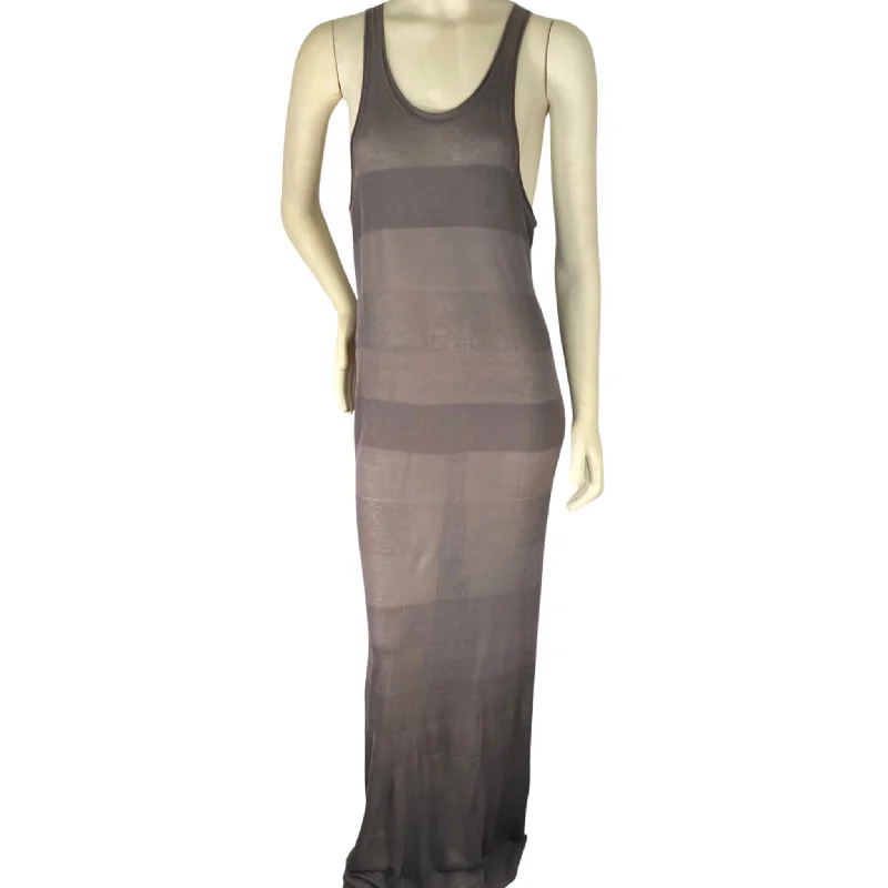 Sheer Gray Dress (M) Bold pattern unclassified dresses