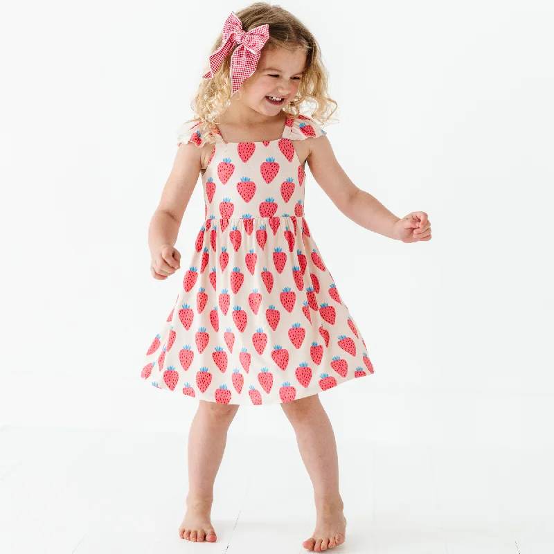 You're My Jam Strawberry Toddler/Girls Dress Trendy unclassified dresses