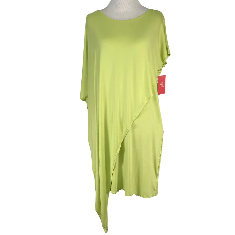 Ten Tomorrow Asymmetrical Green Dress Beach unclassified dresses