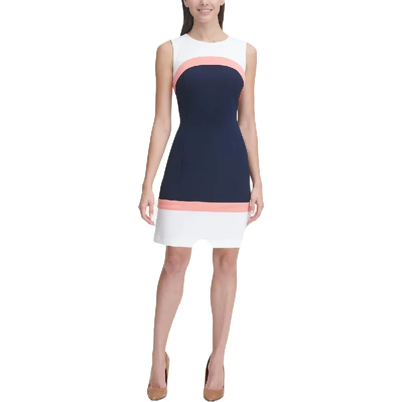 Tommy Hilfiger Womens Colorblock A-Line Sheath Dress Beach unclassified dresses