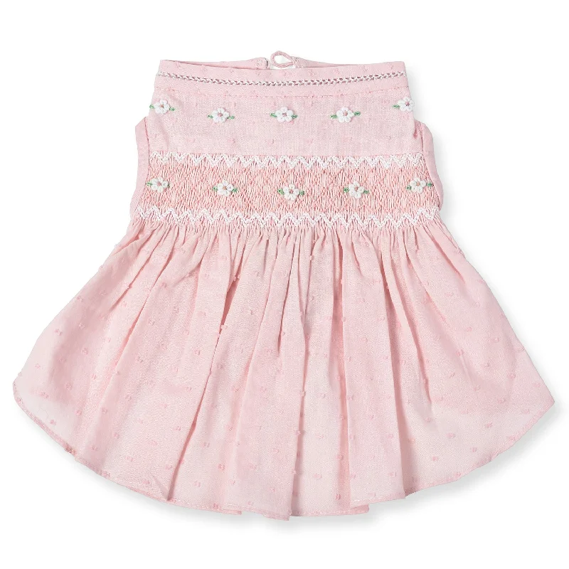 Undottedly Pink Hand-Smocked Dress Fall unclassified dresses