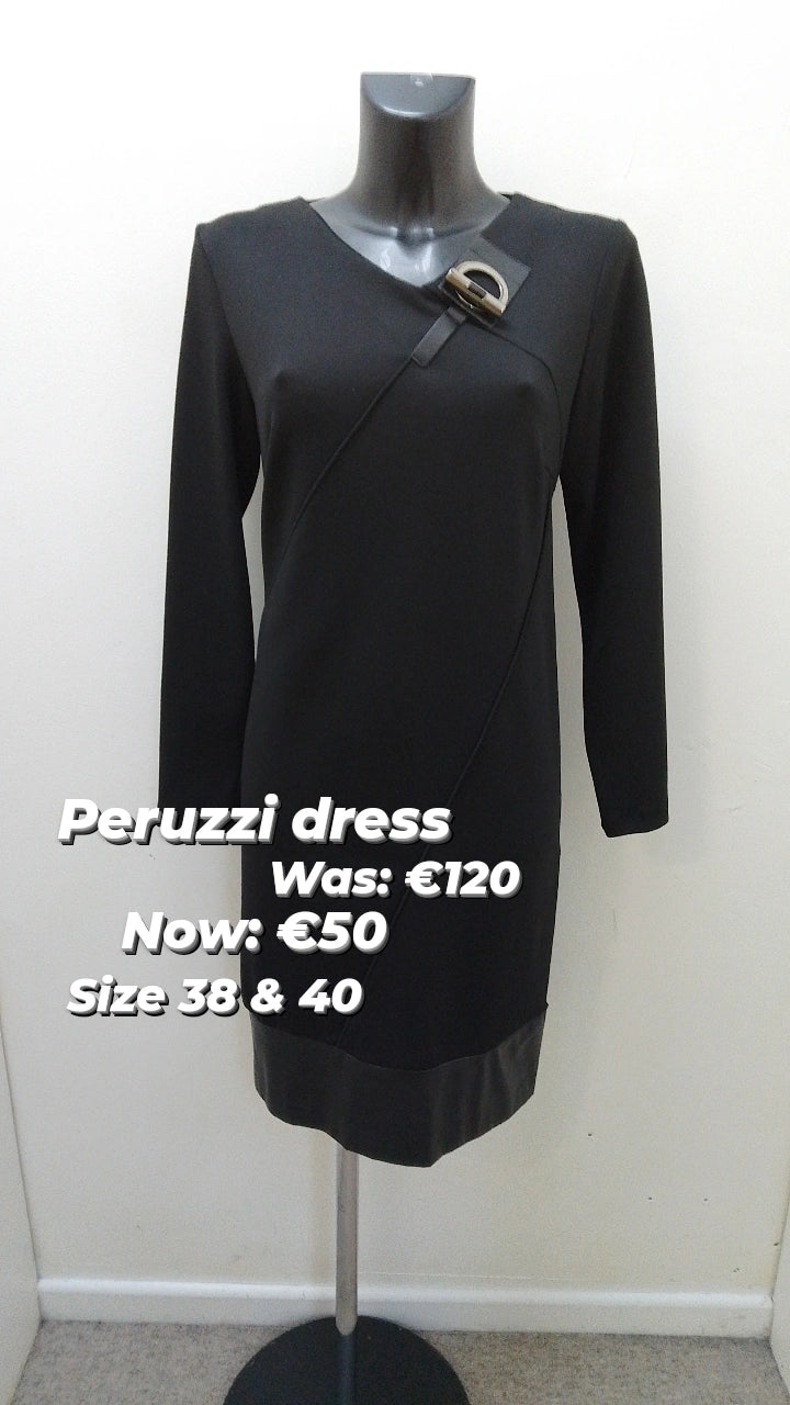 W18128- Peruzzi Buckle neckline dress Party unclassified dresses