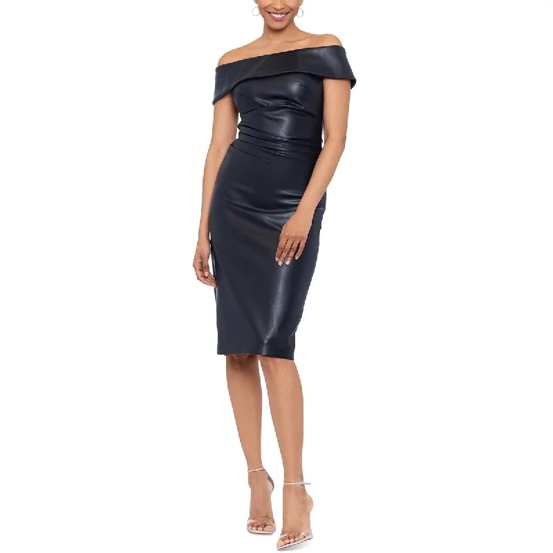 Xscape Womens Faux Leather Sheath Dress Popular unclassified dresses