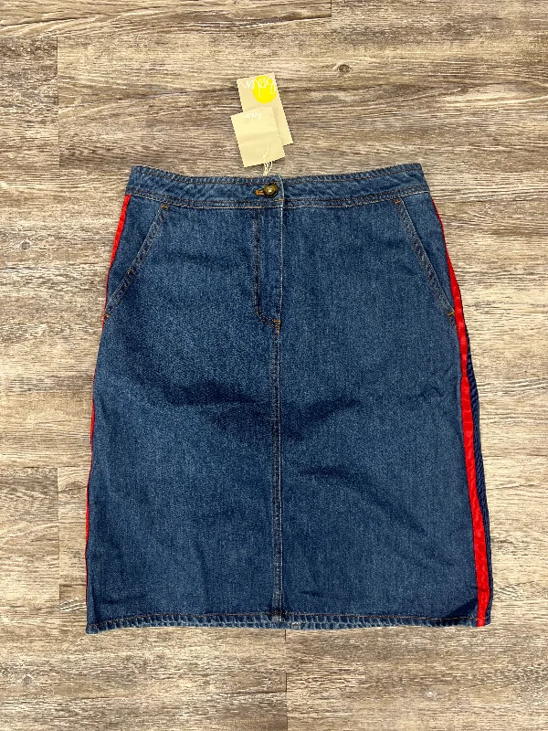 Skirt Mini & Short By Boden Size: 6 Ripped Mini Denim Skirt