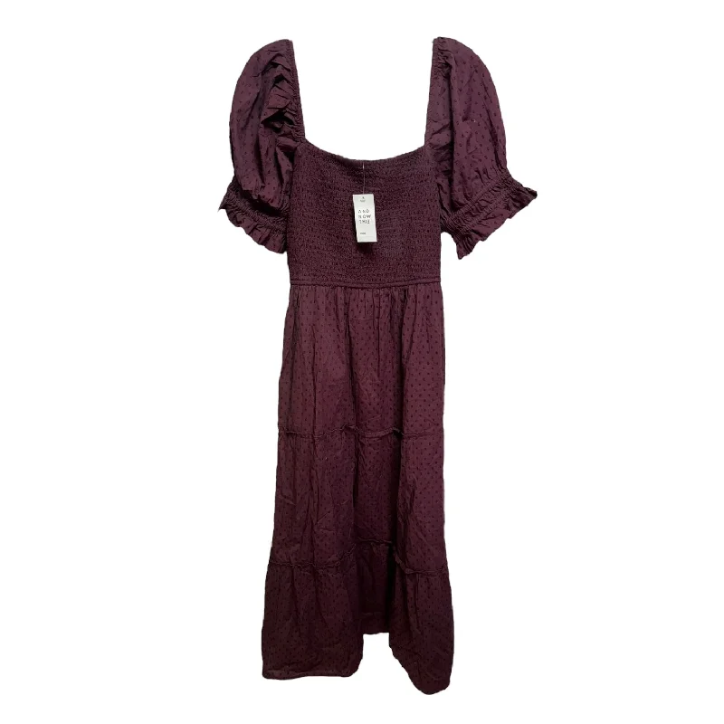 Dress Casual Maxi By And Now This In Maroon, Size: 1x Casual Maxi Skirt