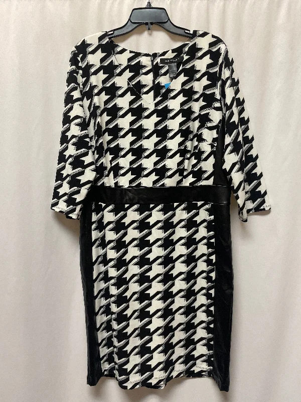 Dress Casual Maxi By Ashley Stewart In Black & White, Size: 1x Velvet Maxi Skirt