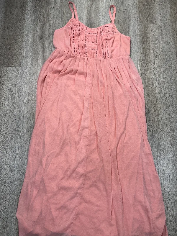 Dress Casual Maxi By Torrid In Peach, Size: 2x Pleated A-line Skirt