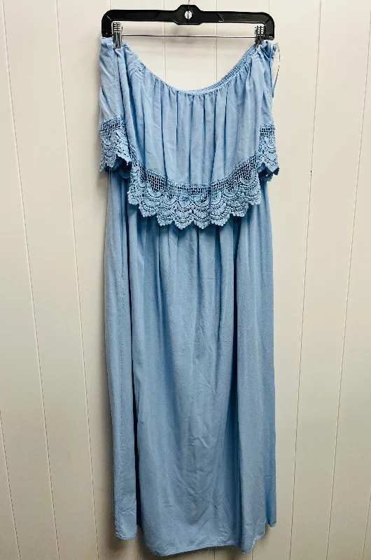 Dress Casual Maxi By Venus In Blue, Size: Xl Printed Long Skirt