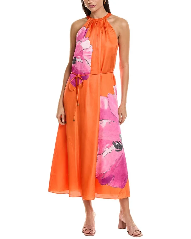 Ted Baker Swing Maxi Dress Floral A-line Skirt