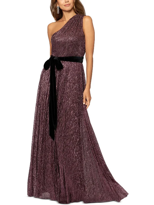 Womens Shimmer Maxi Evening Dress Button-up Maxi Skirt