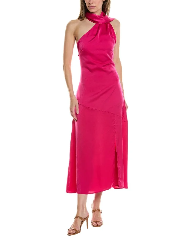 IPPONELLI Midi Dress Pleated Satin Skirt